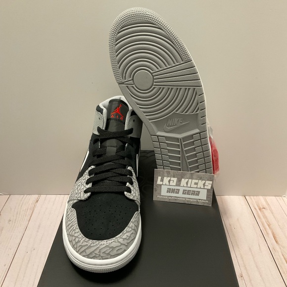 AIR JORDAN 1 MID MENS ELEPHANT PRINT - Picture 6 of 6